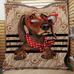 Dog Life Blanket Th1707 Quilt and Home Decor