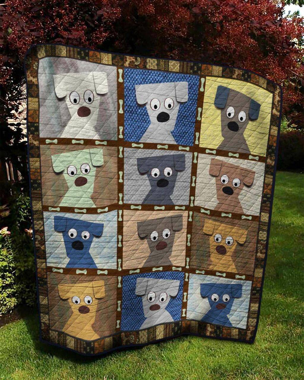 Dog MH140509 Quilt Blanket and Home Decor
