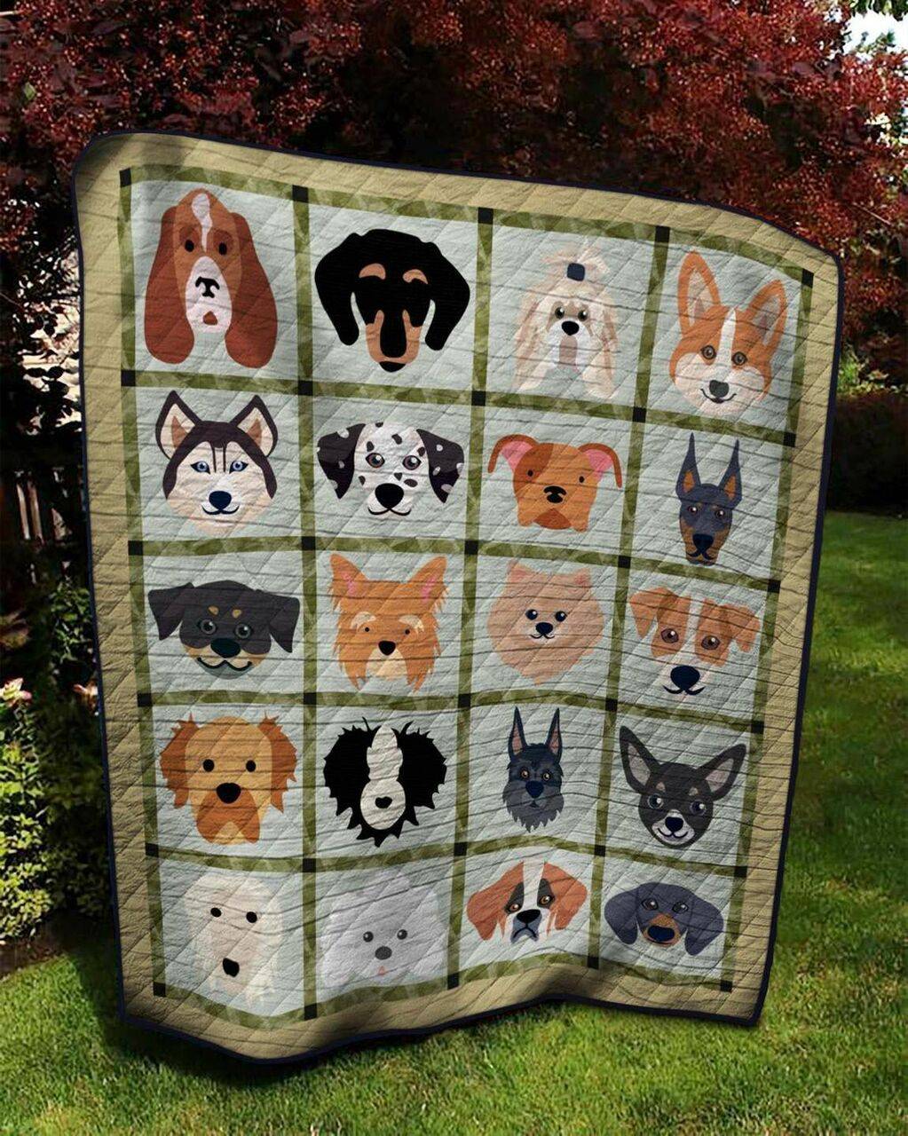 Dog Nn140510 Quilt Blanket and Home Decor