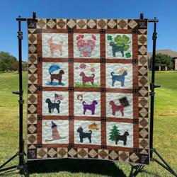 Dogs 06 DHCKL0909 Quilt Blanket and Home Decor