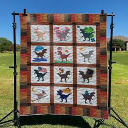 Dogs 10 DHCKL0909 Quilt Blanket and Home Decor