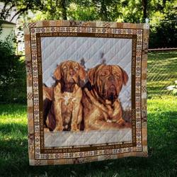 Dogue De Bordeaux Family Hur Quilt Bevrpt and Home Decor