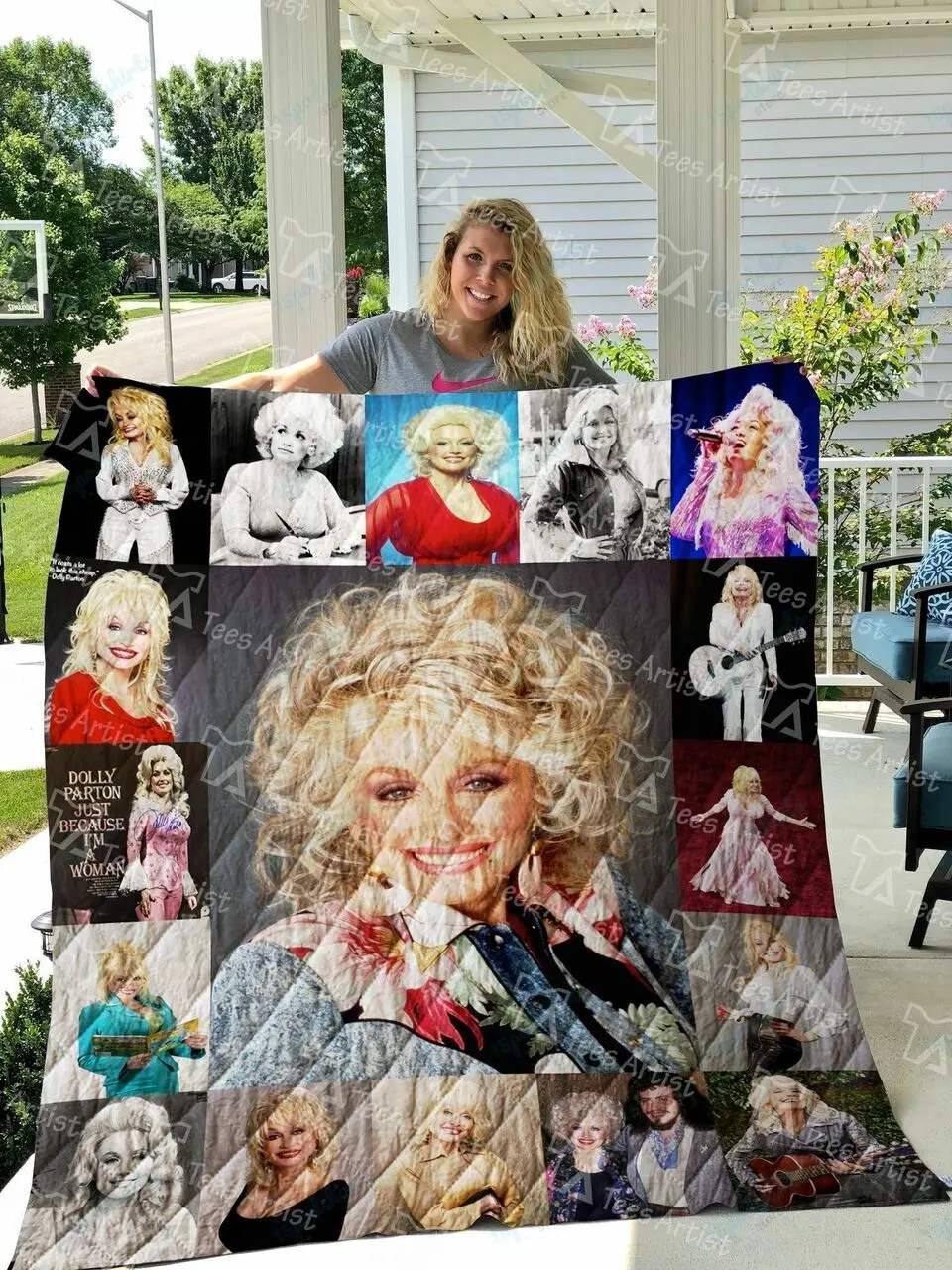 Dolly Parton Quilt Blanket 01030 and Home Decor
