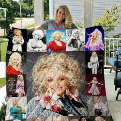 Dolly Parton Quilt Blanket 01030 and Home Decor