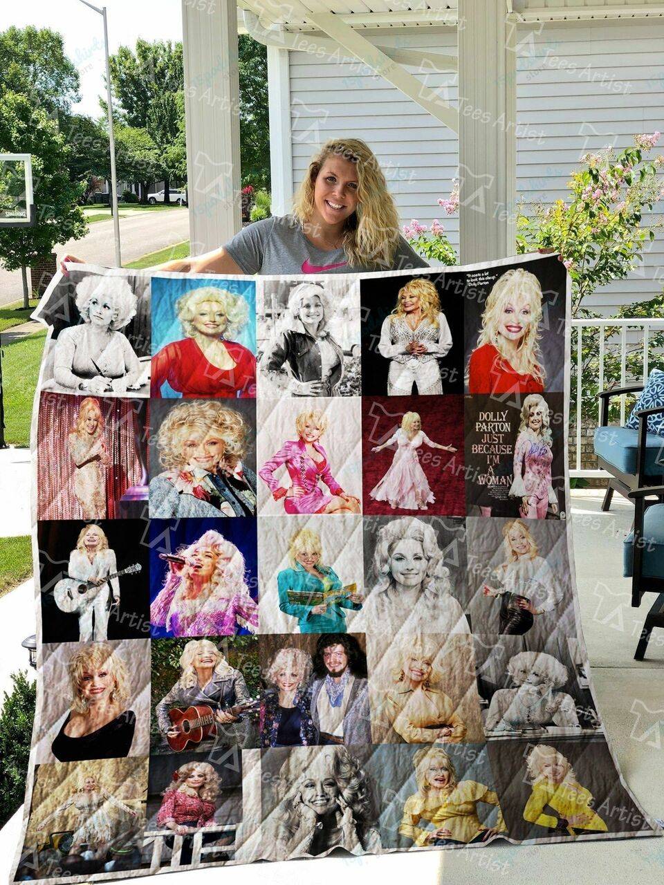 Dolly Parton Quilt Blanket 01031 and Home Decor