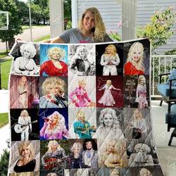 Dolly Parton Quilt Blanket 01031 and Home Decor