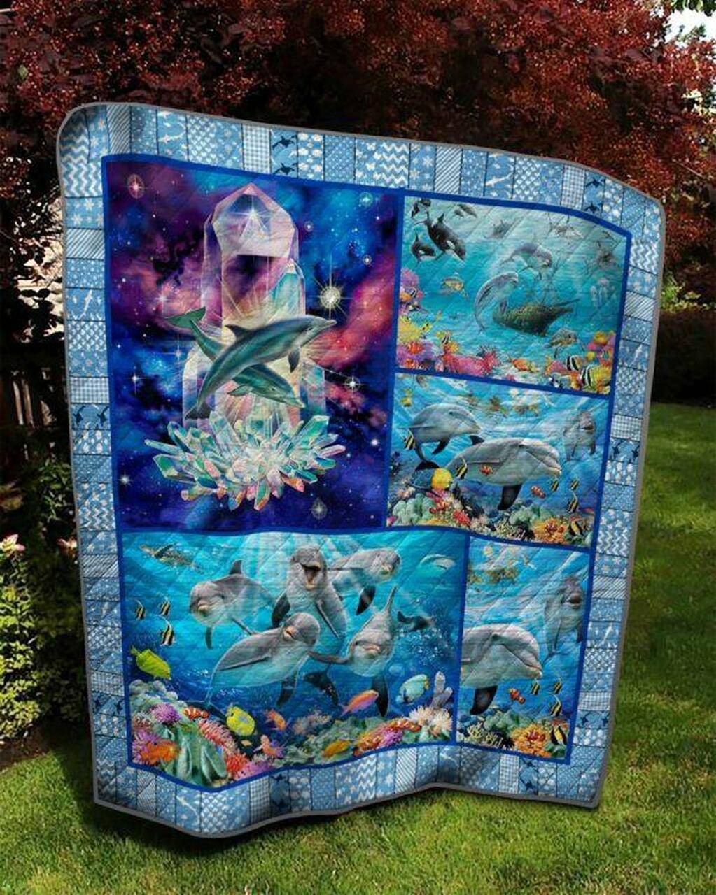 Dolphin Bs0504 4 Quilt Blanket Quilt and Home Decor
