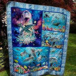 Dolphin Bs0504 4 Quilt Blanket  Quilt and Home Decor