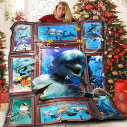 Dolphin Iza Phir 3D Customized Quilt and Home Decor