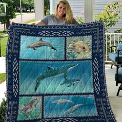 Dolphin Jfj Quilt Nwl and Home Decor