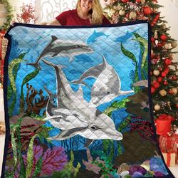 Dolphin Jfj Quilt Oam and Home Decor