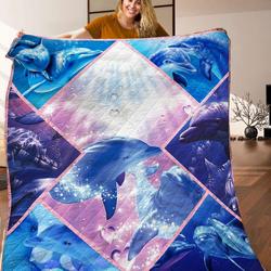 Dolphin Quilt Blanket C9B280306MI and Home Decor