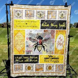 Don T Worry Bee Happy Hur Quilt dn and Home Decor