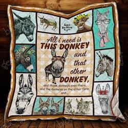 Donkey Cl19100263Mdq Quilt Blanket and Home Decor
