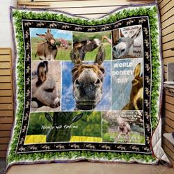 Donkey Washable Quilt P49 and Home Decor