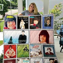 Donny Osmond Quilt Blanket and Home Decor