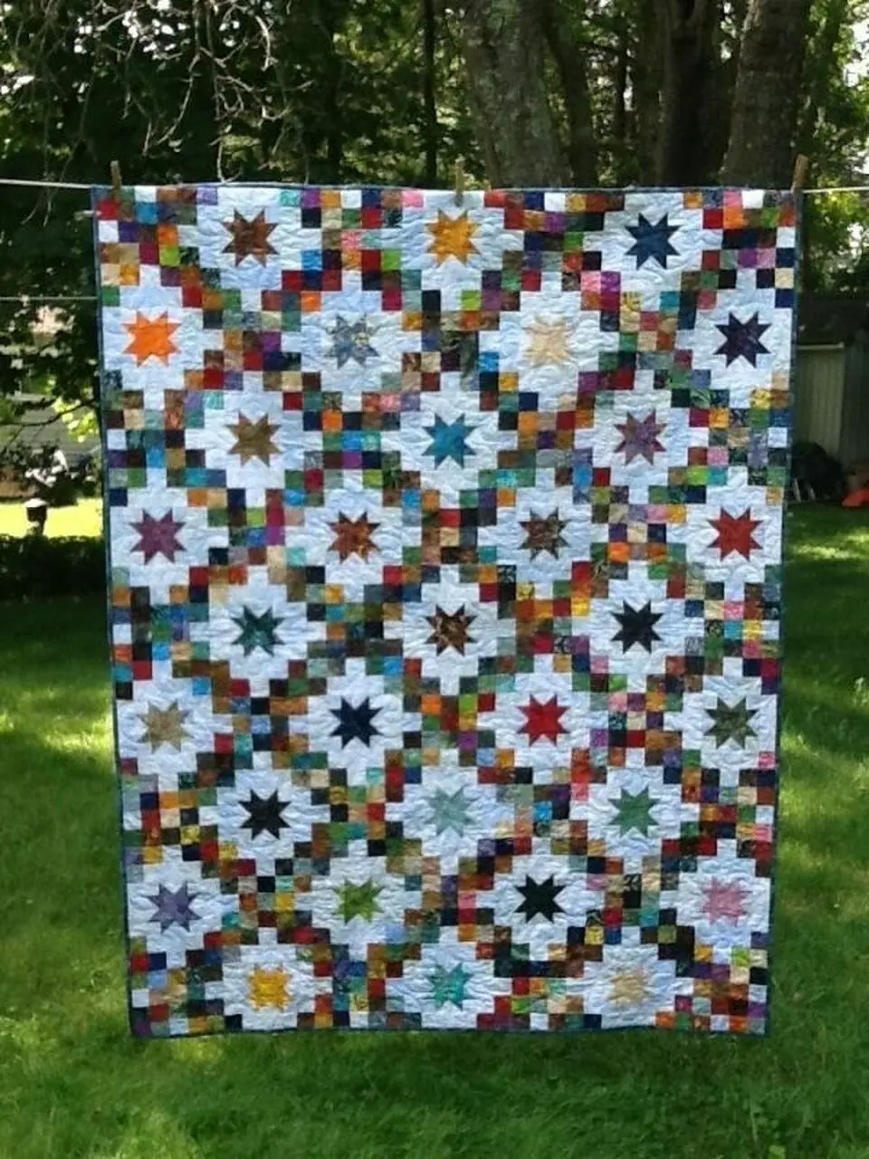 Double Irish Chain Cl140662 Quilt Blanket and Home Decor