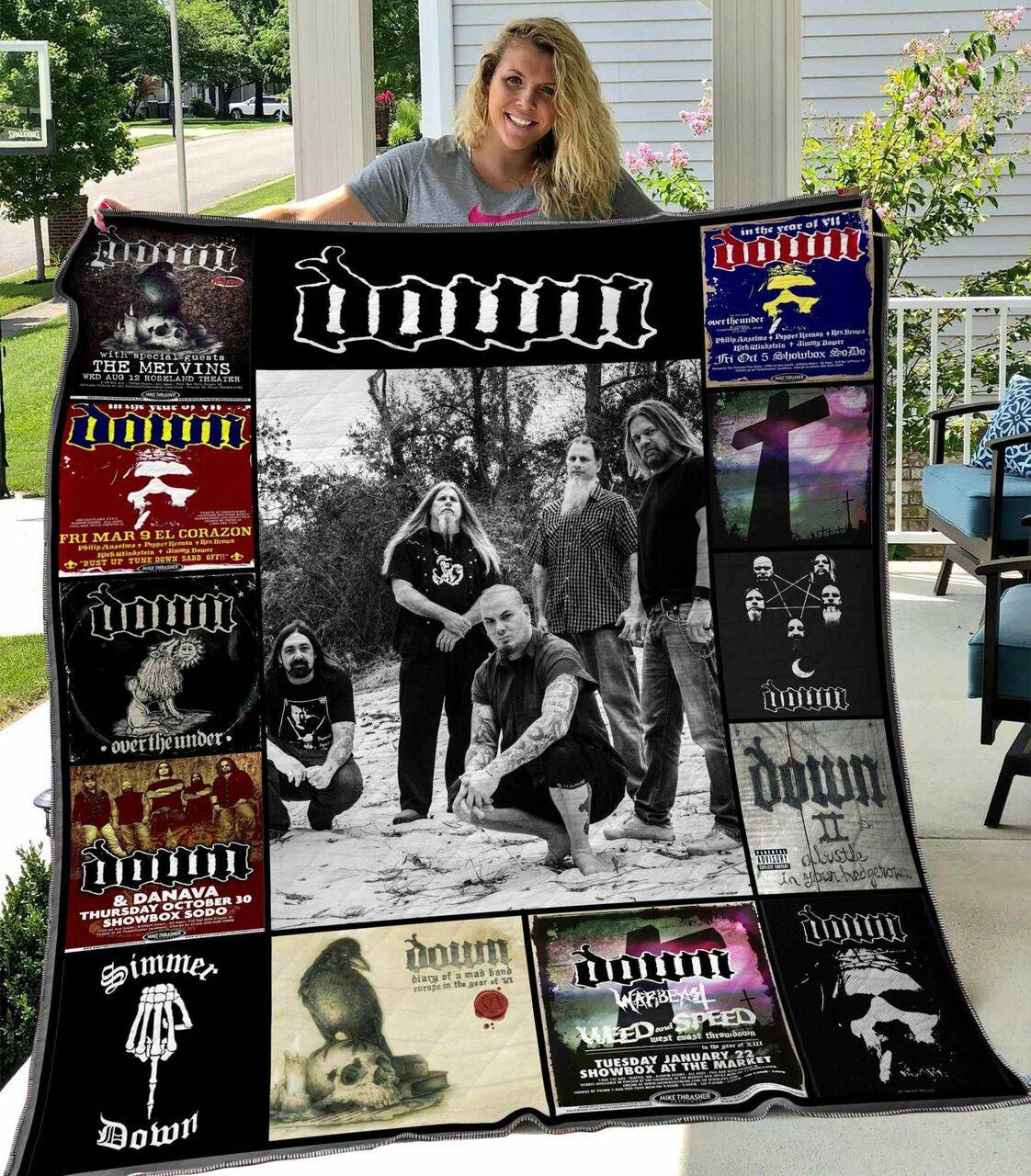 Down Band Blanket Th2906 Quilt and Home Decor