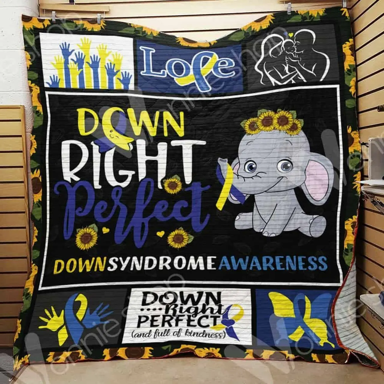 Down Syndrome Ee11186 Quilt Inkp0108 and Home Decor