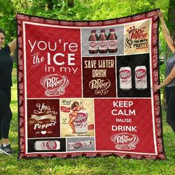 Dr Pepper Diet Funny Gift For Soft Drink Lover Quilt and Home Decor