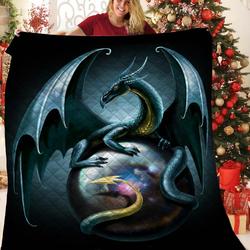 Dragon 3D Customized Quilt TUH87069 PLEN2407 and Home Decor