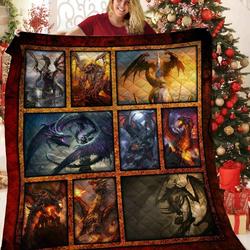 Dragon 3D Customized Quilt TUH87111 PLEN2407 and Home Decor
