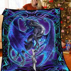 Dragon 3D Customized Quilt TUH87112 PLEN2407 and Home Decor