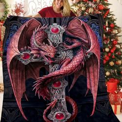 Dragon 3D Customized Quilt TUH87233 PLEN2407 and Home Decor