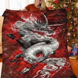 Dragon 3D Customized Quilt TUH87255 PLEN2407 and Home Decor
