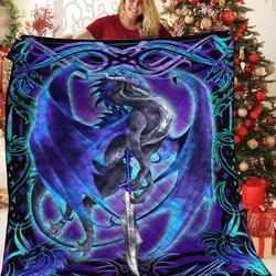 Dragon 3D Customized Quilt TUH87374 PLEN2407 and Home Decor