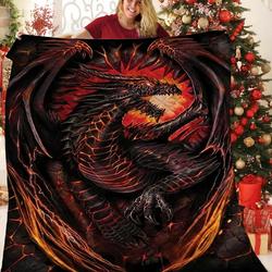 Dragon 3D Customized Quilt TUH87389 PLEN2407 and Home Decor