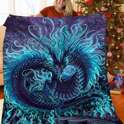 Dragon 3D Customized Quilt TUH87456 PLEN2407 and Home Decor