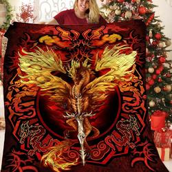 Dragon 3D Customized Quilt TUH87470 PLEN2407 and Home Decor