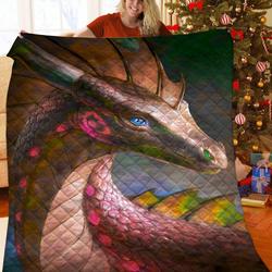 Dragon 3D Customized Quilt TUH87516 PLEN2407 and Home Decor