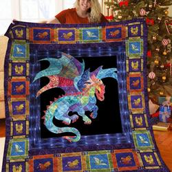 Dragon 3D Customized Quilt TUH87562 PLEN2407 and Home Decor