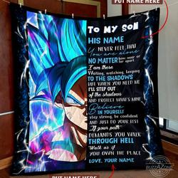 Dragon Ball Goku Step Out Of The Shadow Quilt V2 Perfect Gift Idea Funny Custom Gift - Cc and Home Decor