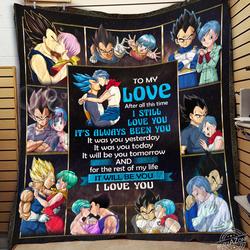 Dragon Ball I Still Love You Quilt Cc and Home Decor