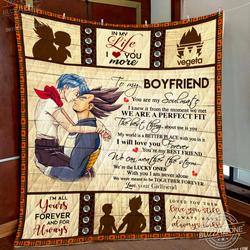 Dragon Ball Vegeta Boyfriend Perfect Fit Quilt Cc and Home Decor
