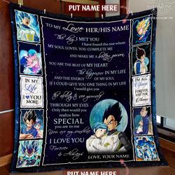 Dragon Ball Vegeta My Sunshine Once Upon A Time Custom Quilt Cc and Home Decor