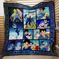 Dragon Ball Vegeta Quilt Blanket and Home Decor