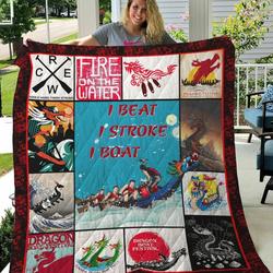 Dragon Boat I Beat I Stroke I Boat Quilt Blanket Great Customized Blanket Gifts For Birthday Christmas Thanksgiving and Home Decor