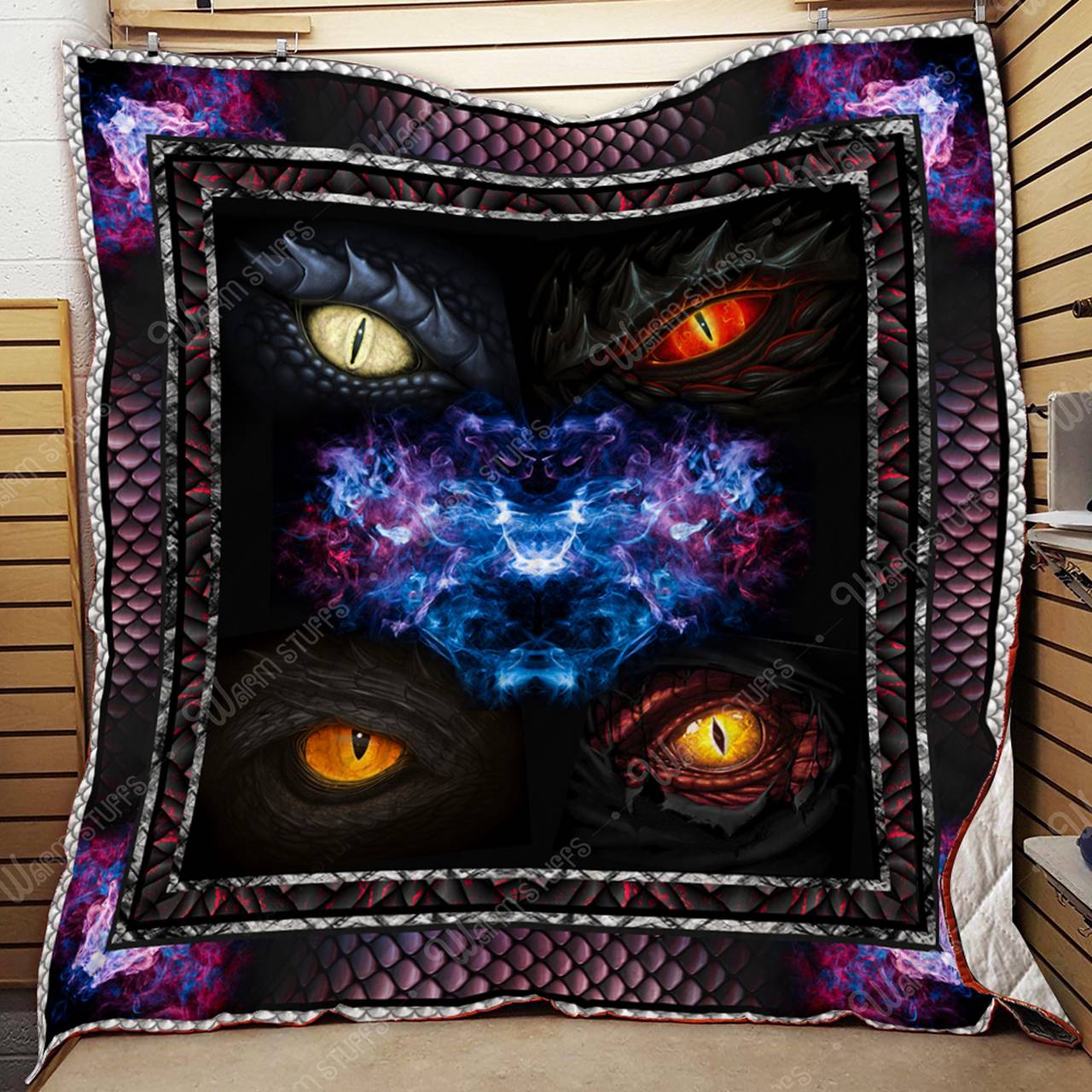 Dragon Eyes Quilt Kh6 and Home Decor