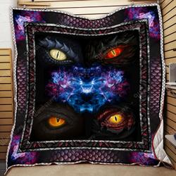 Dragon Eyes Quilt Kh6 and Home Decor
