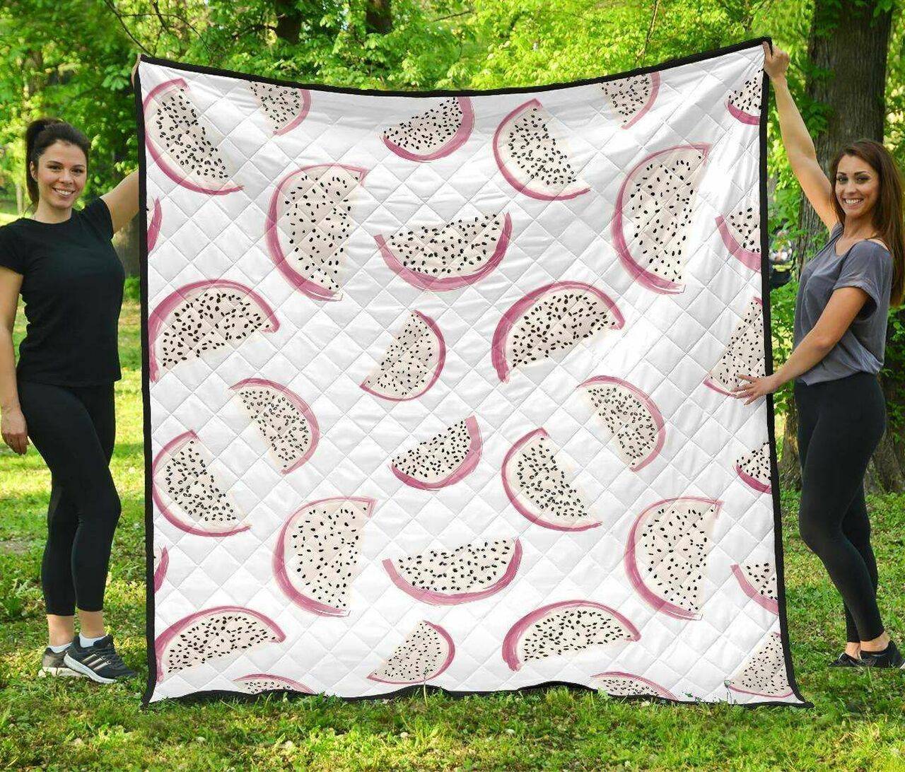Dragon Fruit Pattern DHCDHC DT1910 Quilt Blanket and Home Decor