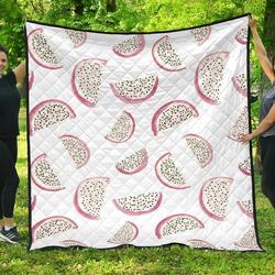 Dragon Fruit Pattern DHCDHC DT1910 Quilt Blanket and Home Decor
