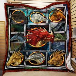 Dragon Head Quilt Kb54 and Home Decor