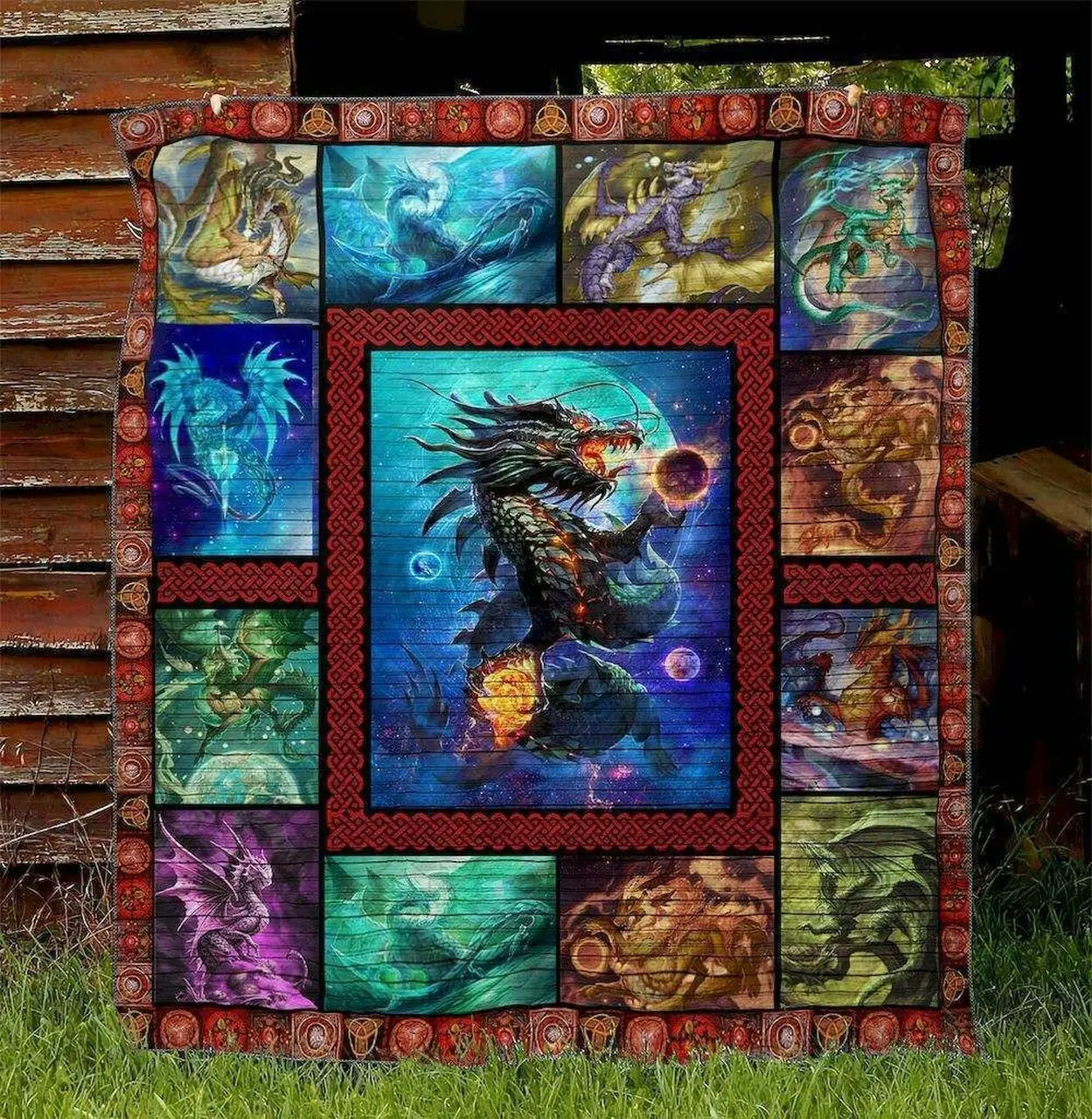 Dragon Hm100516 Quilt Blanket and Home Decor