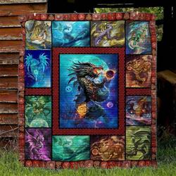 Dragon Hm100516 Quilt Blanket and Home Decor