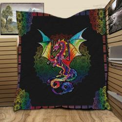Dragon Loving Mandala GH7 NTTH011298 3D Customized Quilt and Home Decor