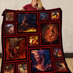 Dragon Quilt Blanket C9B260221VV and Home Decor